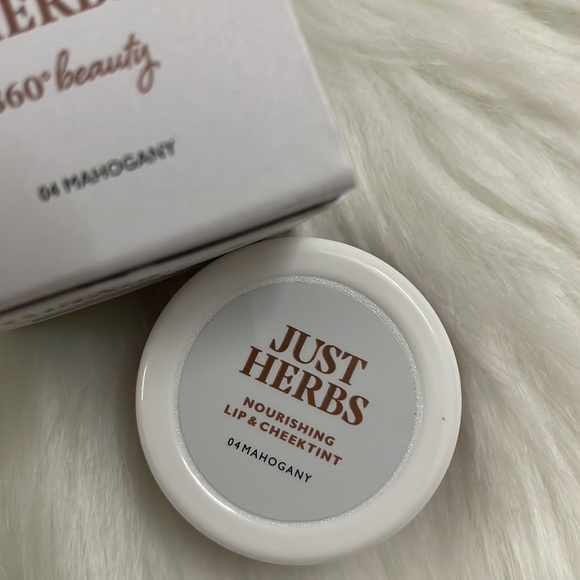 Just Herbs Lip & Cheek Tint & blush for eyelids : 04 Mahogany | NWT - Picture 11 of 16